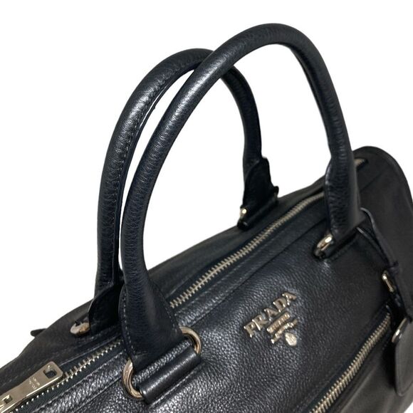 Prada Handbag Leather Black - Picture 8 of 9